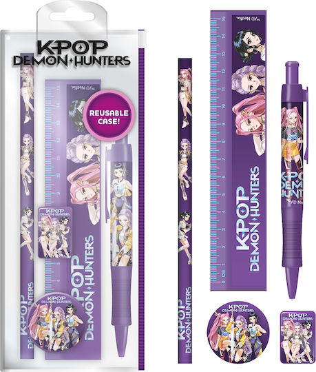 Set Papetărie 5 Piese K-pop Demon Hunters