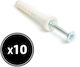 6 × 40 Mm Expansion Anchors Concrete Masonry Set 10 Pieces
