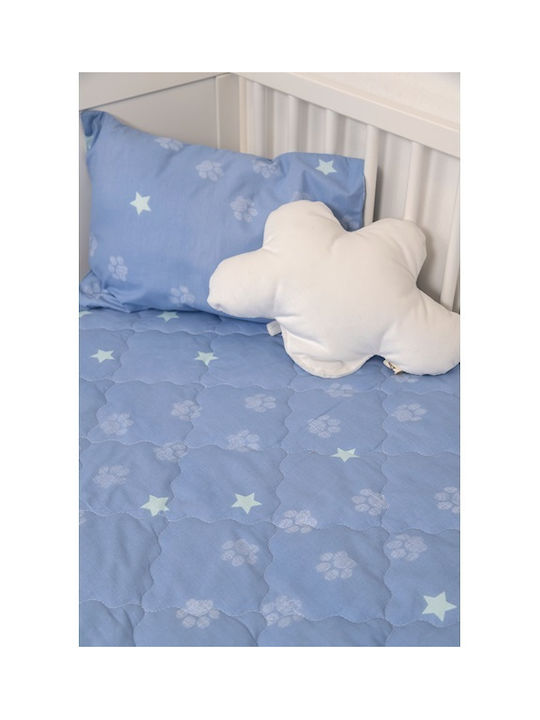 Biokarpet Naf Naf Little Zoo 301 Blau Kinderdecken Set