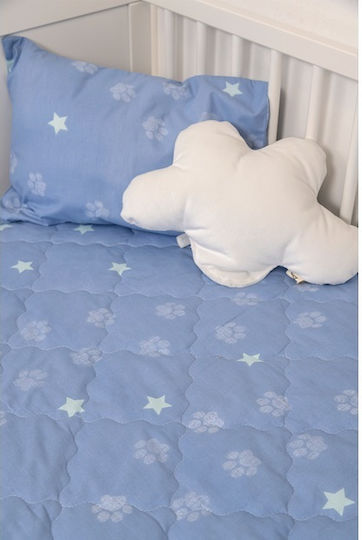 Biokarpet Naf Naf Little Zoo 301 Blau Kinderdecken Set