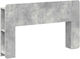 vidaXL Wooden Bed Headboard Gray