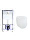 Creavit Wandhängende Toilette Rimless mit Spülung