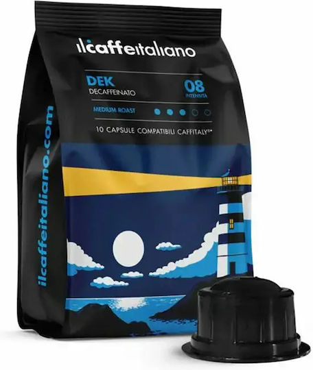 IL Caffe Italiano Капсули Еспресо Dek Лешник Съвместими с Машина Caffitaly 10бр