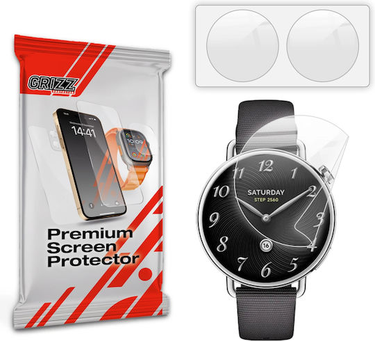 Set 2 Grizzglass Керамични Филми Защитно Фолио Съвместими С Xiaomi Watch S4 41mm Прозрачен