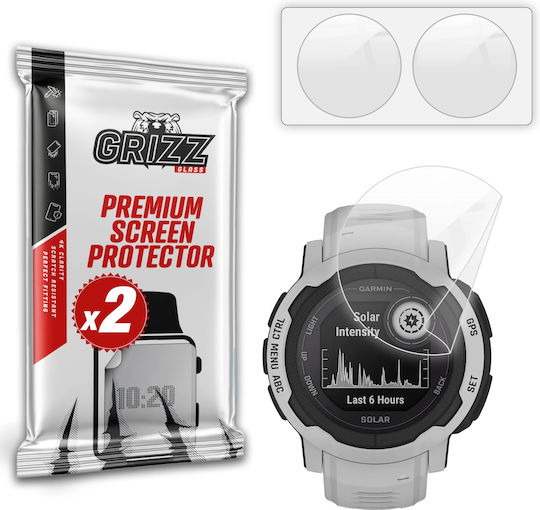 Set 2 Grizzglass Ceramicfilm Schutzfolien Für Garmin Instinct 2 45mm Transparent