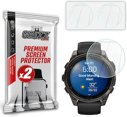 Set 2 Grizzglass Hybridglass Tempered Glass Screen Protectors Compatible Garmin Fenix 8 47mm Transparent Set 2 Grizzglass Hybridglass Tempered Glass Screen Protectors Compatible Garmin Fenix 8 47mm Transparent