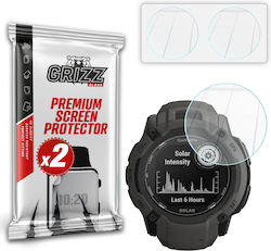 Set 2 Grizzglass Hybridglass Gehärtetes Glas Bildschirmschutzfolien Für Garmin Instinct 2X 50mm Transparent Set 2 Grizzglass Hybridglass Gehärtetes Glas Bildschirmschutzfolien Für Garmin Instinct 2X 50mm Transparent