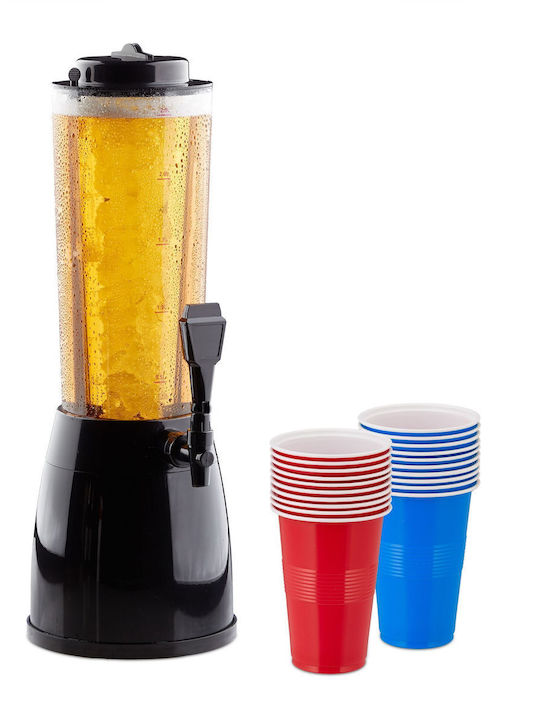 Relaxdays Dozator De Băuturi Reci 2.5lt L52 X Lățime18 X Înălțime24 Cm