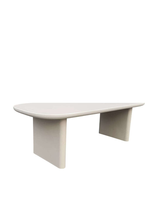 Dining Room Table with Beige Concrete Top 240x100x75cm