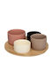 Secret de Gourmet Ceramic Orntevieres with Base Black Ø9cm 5 Pieces