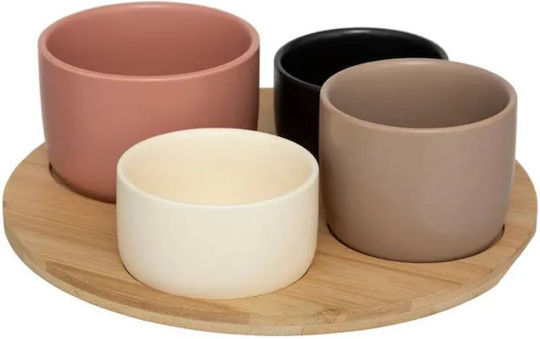 Secret de Gourmet Ceramic Orntevieres with Base Black Ø9cm 5 Pieces