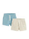 Kids Shorts Bermudas Fabric Mich 2 Pieces
