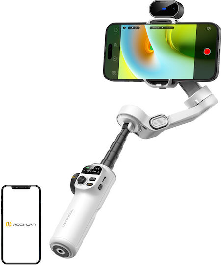 Aochuan X2 Gimbal Κινητού με 2 ώρες λειτουργίας Λευκό
