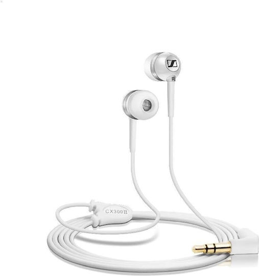 Sennheiser CX 300-II Precision Earbuds Handsfree Ακουστικά με Βύσμα 3.5mm Λευκό
