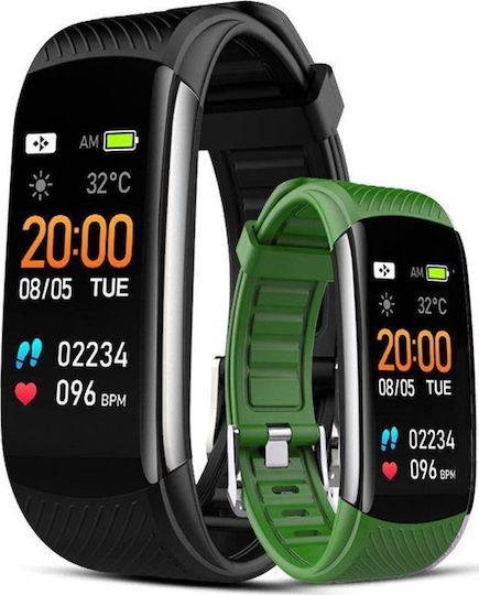Giewont Gw200-5 Smartwatch Negru Verde 2 Curele