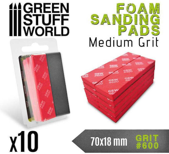 Green Stuff World Foam Sandpaper Modeling Tools & Accessories 1 Piece 600 Grit