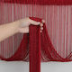 Door Curtain Fringe Decor String 100x200cm Red