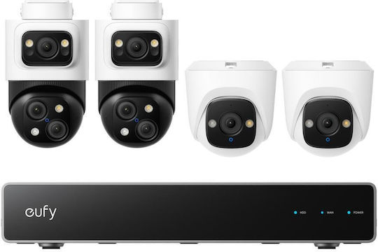 Eufy Sistem de Supraveghere 4 Camere IP 8MP cu Înregistrator NVR și Hard Disk 2TB
