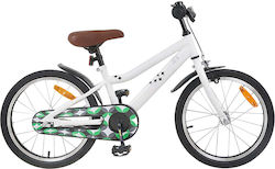 vidaXL 18" Παιδικό Mountain Bike Λευκό