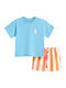 Kids Clothing Set with Shorts Summer 2 Pieces Light Blue