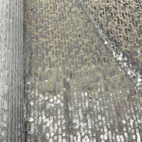Decorative Lace Fabric By Meter Width 145cm Silver