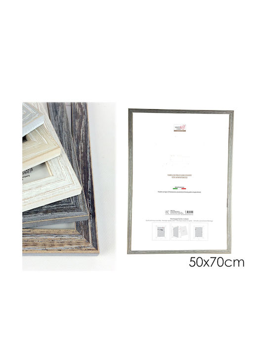 ArteLibre Wooden Photo Frame with Silver Frame (Various Colors)