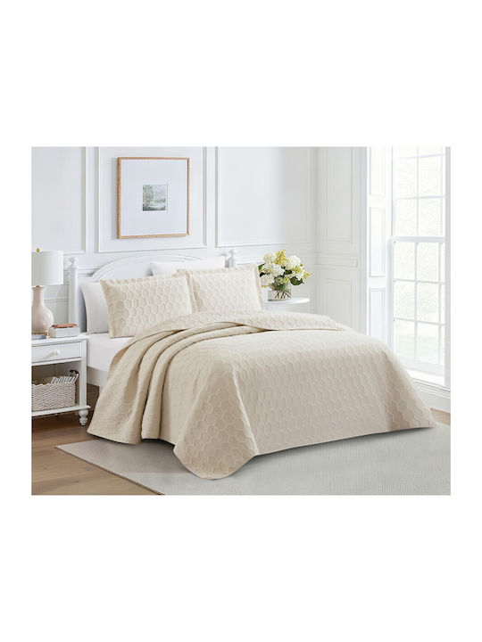 Liolios Home Glenda Coverlet Set Single Beige 1...