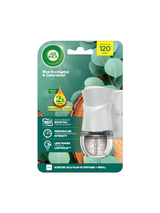 Air Wick Dispozitiv + Înlocuire 19ml Eucaliptus și Lemn De Cedru 1-67827