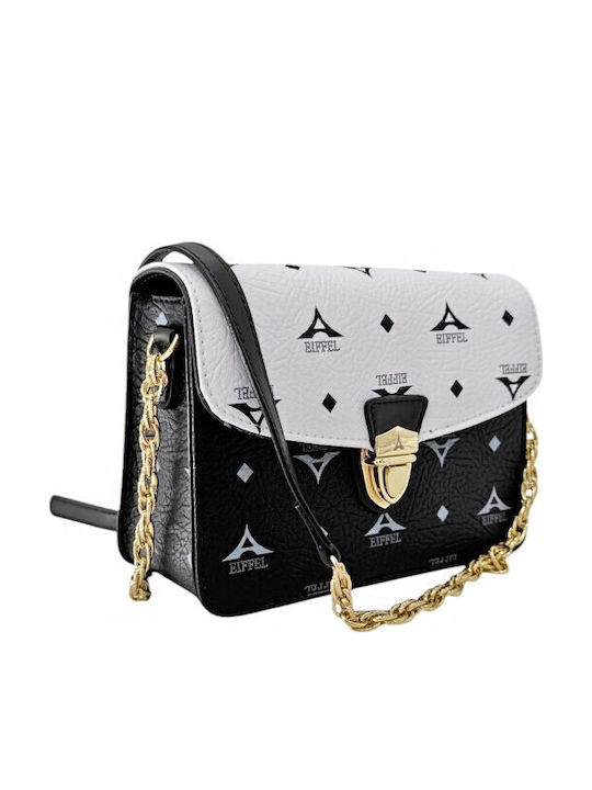 La tour Eiffel Women's Flap Bag Black and White