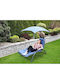 Metallic Outdoor Armchair Navy Blue