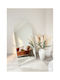 SteweHome Oval Mirror with White Metal Frame 180x80cm