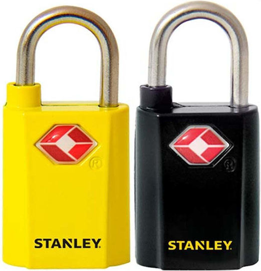 Stanley Катинар Заключване На Скоба С Ключ Сертификация На TSA 20мм Черен 2 Бройки