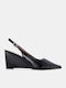 Pointed Toe Heels With Medium Heel Black