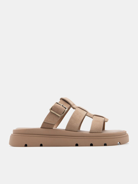 Luigi Γυναικεία Σανδάλια Flatforms Μπεζ