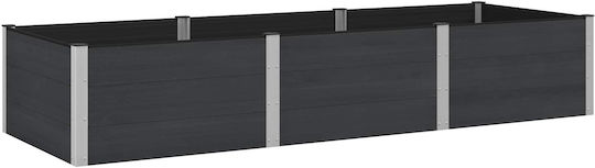 vidaXL Planter Box WPC Negru 300x100x54 cm