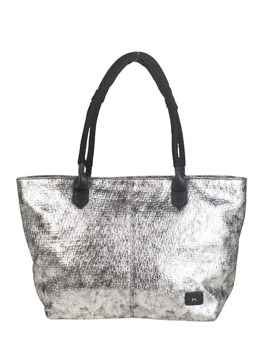 Kbas Women's Shoulder Bag Silver