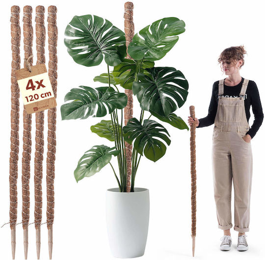 Kadax Suport Pentru Plante Cocos Suport Ghiveci 120 Cm 4 Bucăți