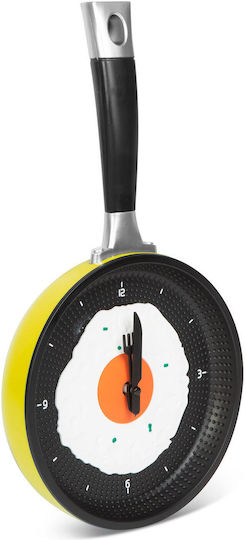 Ceas de Perete Plastic Galben 36x18,7cm