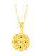 Jools Constantine Talisman Necklace Made of Gold Plated Silver with Zircon