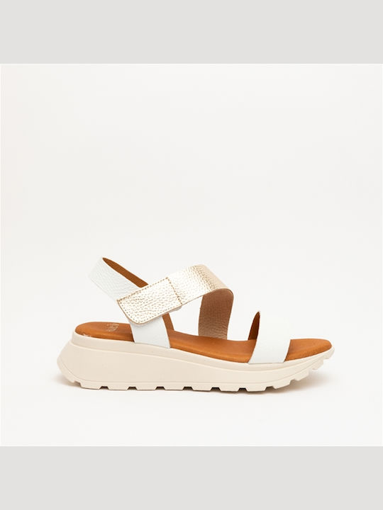 Γυναικεία Σανδάλια Flatforms Λευκά