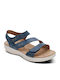 Leather Women's Anatomic Blue Sandals EN2008W