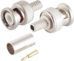 BNC Koaxial Steckerverbindungsgeschlecht Männlich RG59 Gold Piëro