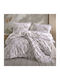 Clasy Home Подредба Плик За Завивка 100% Памук 200x220см Двойна с 2 Калъфки За Възглавници и 1 Чаршаф Бежов