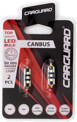Car Led Bulb C5w 31mm Canbus 3w 350lm 6000k 3 Smd Set 2 Pcs Cana355 Car Led Bulb C5w 31mm Canbus 3w 350lm 6000k 3 Smd Set 2 Pcs Cana355