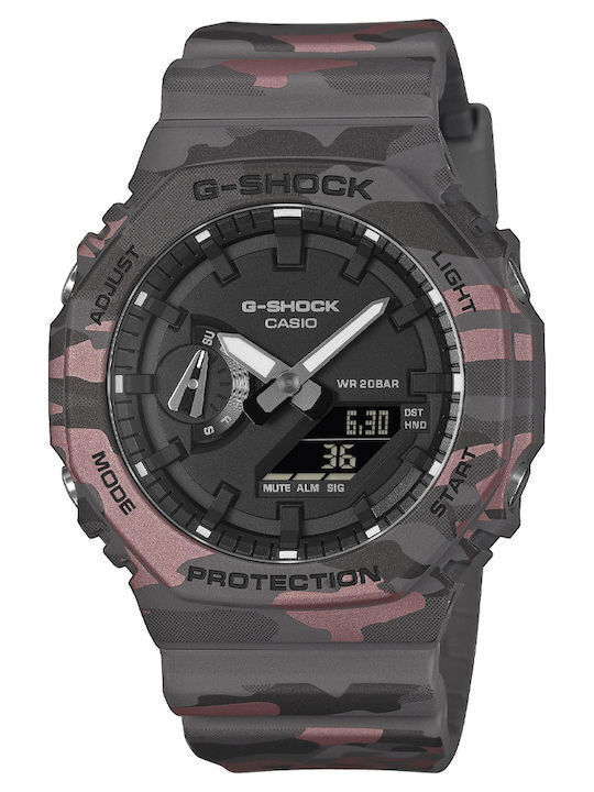 Casio Ceas Bărbătesc cu Baterie cu Curea din Cauciuc Gri