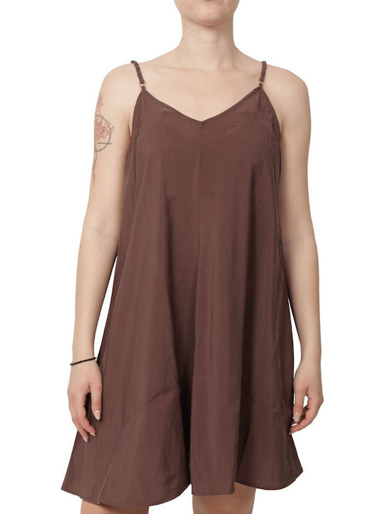 Only Summer Mini Dress Dark Brown