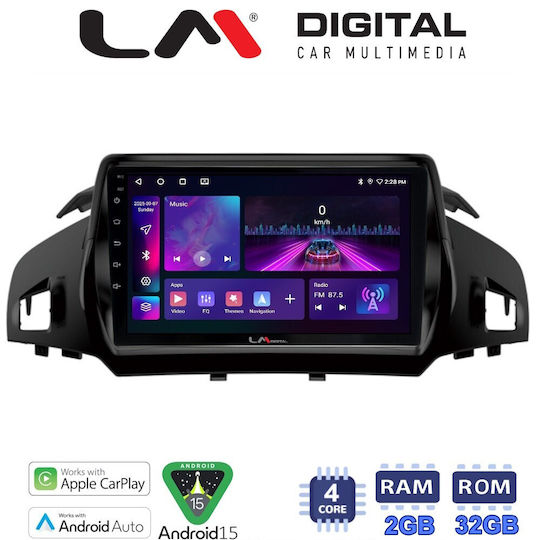 LM Digital Car Audio System for Ford Kuga C-Max 2013+ Bluetooth USB Wi-Fi GPS Apple CarPlay Android Auto