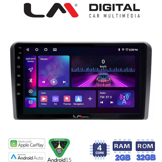 LM Digital Car Audio System for Peugeot 308 2013 Bluetooth USB Wi-Fi GPS Apple CarPlay Android Auto