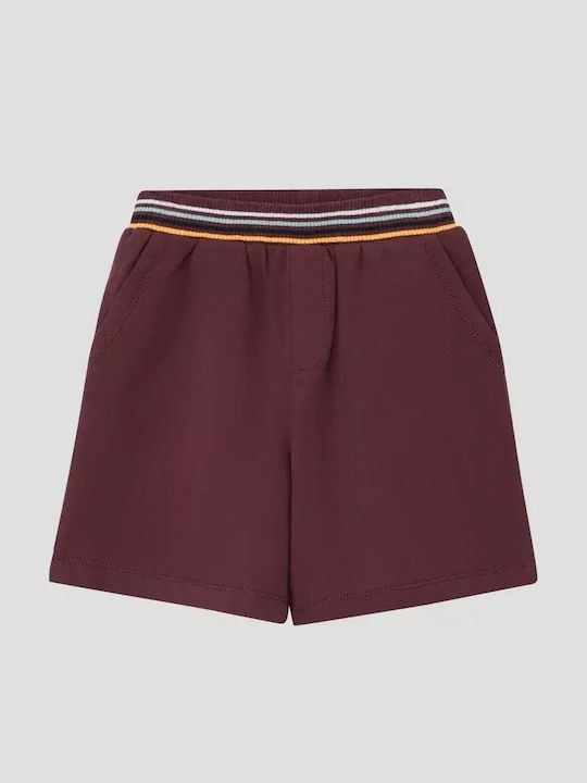 Kids Fabric Shorts/Bermuda Burgundy