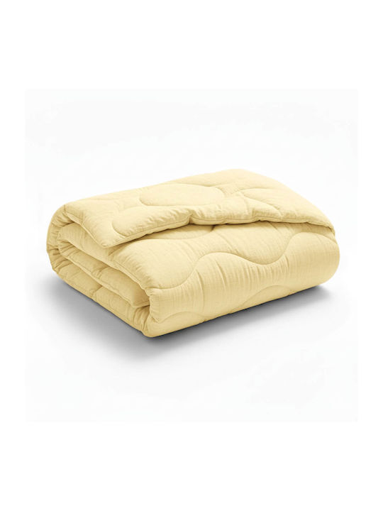 Rebeka Home Едноспално Завивка 150x210см Жълто 150 GSM
